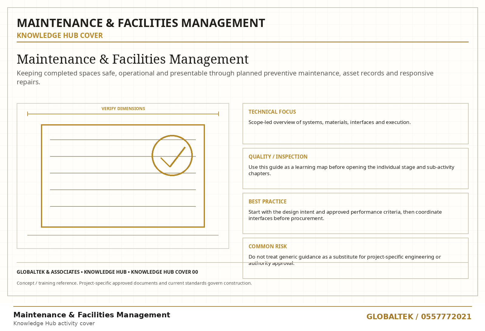 Maintenance & Facilities Management technical plate