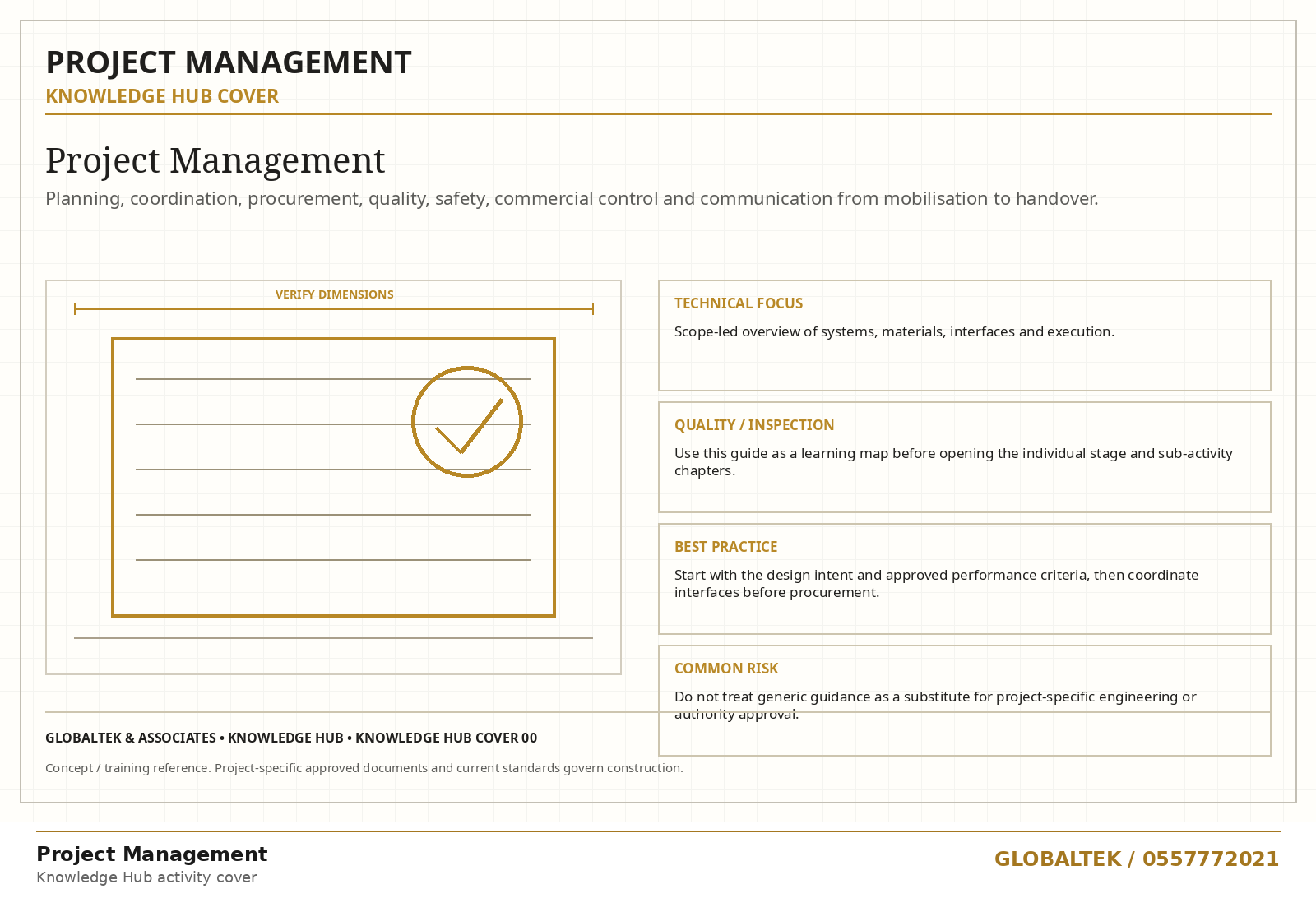 Project Management technical plate