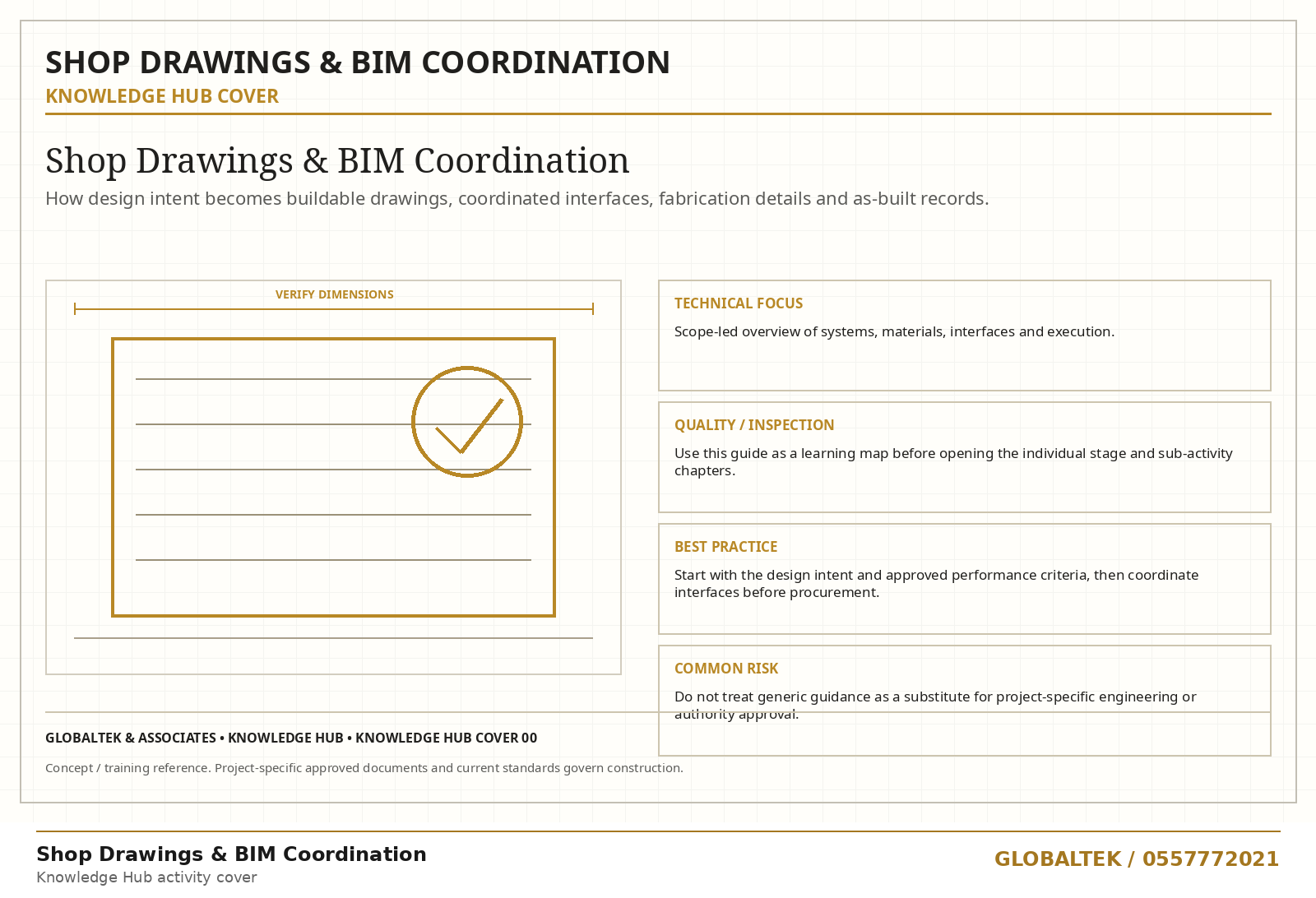 Shop Drawings & BIM Coordination technical plate
